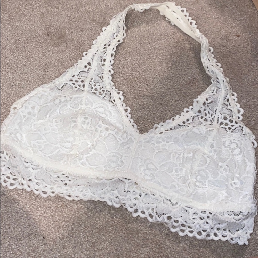 XL White/Ivory Aerie Lace Bralette